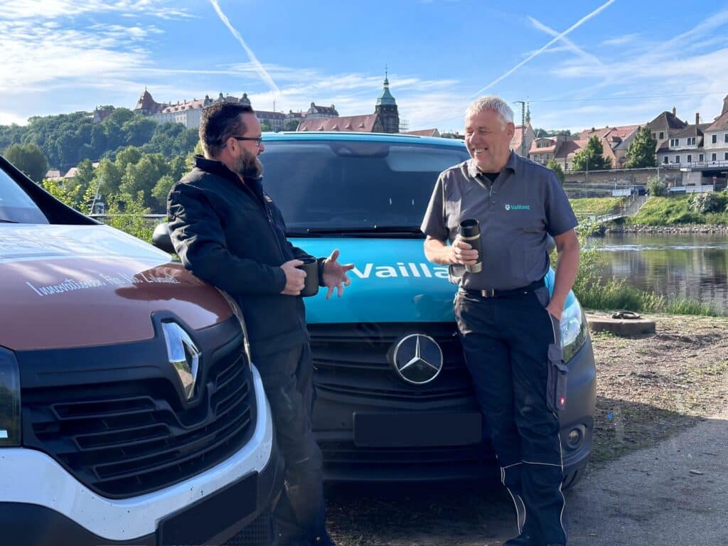 Links Roman, Gröschel GmbH, rechts Markus, Vaillant Deutschland GmbH & Co.KG